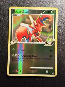 Scizor 48/111 Reverse Holo Platinum Rising Rivals Pokemon Card LP to NM - Image 1