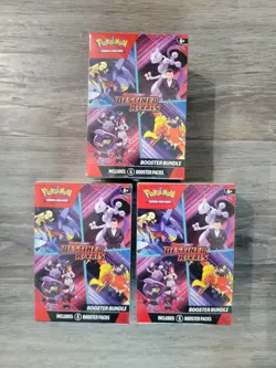 Pokemon Destined Rivals Booster Bundle LOT OF 3 Factory Sealed - Image 1