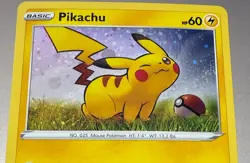 POKEMON TCG PIKACHU SWSH039 COSMO BLACK STAR PROMO HOLO PACK TO SLEEVE MINT - Image 2