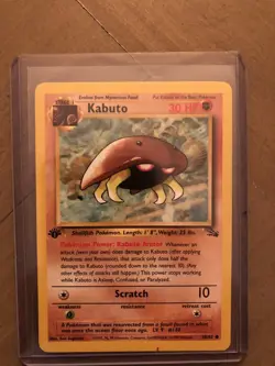 Kabuto Pokemon First Edition 1st Edition Fossil 50/62 - Image 1