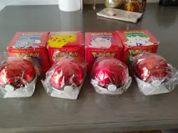 1999 Burger King Pokemon 23K Gold Plated Cards with Balls Sealed Partial Set 4/6 - Image 1