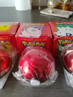 1999 Burger King Pokemon 23K Gold Plated Cards with Balls Sealed Partial Set 4/6 - Image 3