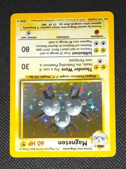 Pokemon TCG Magneton Base Set 9/102 Unlimited Holo Rare LP - Image 3