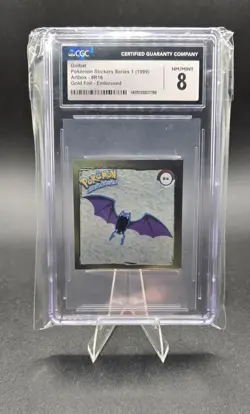 Golbat Sticker Series 1 (1999) R16 Pokemon Gold Foil Embossed Nintendo CGC 8 - Image 1