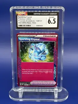 Sparkling Crystal Pokemon (2025) Prismatic Evolutions - 129/131 ACE SPEC Rare - Image 1