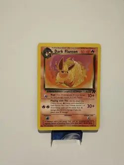 Dark Flareon 35/82 - Unlimited Team Rocket Non Holo WOTC Pokemon Card LP - Image 1