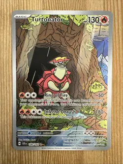 Turtonator 146/142 Pokemon Stellar Crown Illustration Rare Holo NM - Image 1