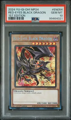 Yugioh Red-Eyes Black Dragon MP24-EN054 Secret Rare 1st Edition PSA 10 GEM MINT - Image 1