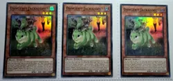 Yugioh! 3x DangerU JackalopeU 1st Ed. RA01-EN013 Super Rare play set 25th - Image 1