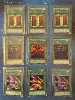 3x3 SET 2001 YuGiOh MYSTIC BOX DARK MAGIC CURTAIN THOUSAND KNIVES P4-03 04 05 #3 - Image 2