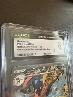 Greninja ex 132 CGC 9 MINT Scarlet & Violet Promo Card Holo - Image 3