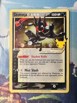 Greninja Gold Star SWSH144 Sword & Shield Promo Card Holo Celebrations - Image 1