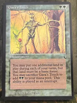 Gaea's Touch NM Normal English The Dark Magic Card MTG - Image 1