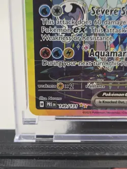 Pokemon TCG Vaporeon EX Prismatic Evolutions Special Illustration Card 149/131 - Image 3