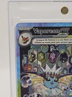 Pokemon TCG Vaporeon EX Prismatic Evolutions Special Illustration Card 149/131 - Image 4