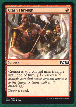 Crash Through - Core Set 2019 M19 #133 - Magic: The Gathering MTG Card - Image 1