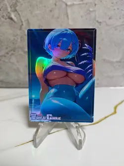 Rem Zero Trading Card Waifu Goddess Story Anime Girl holo Karte Manga Full Art - Image 1