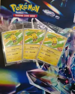 Pokemon Card Pikachu T Shirt Batik Mint Sealed X 3 Exclusive Promo 101sv P - Image 1