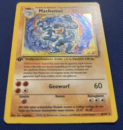 Machamp (Machomei German) #8/102 Base Set Holo Rare 1st Edition Pokemon Card MP - Image 2