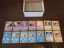 Bulk Lot of 400+ Pokemon Cards Mixed WOTC Era Vintage MP-HP-DAMAGED - Image 1