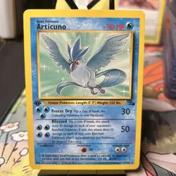 Pokemon TCG Articuno Fossil Card 17/62 1st Edition Rare LP/LP+ - Image 1