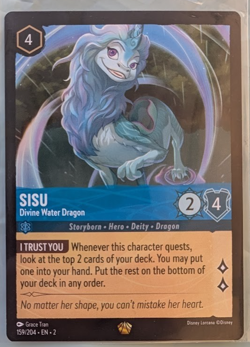 LORCANA TCG CARDS Single Sisu Divine Water Dragon Legendary Non Foil - Image 1