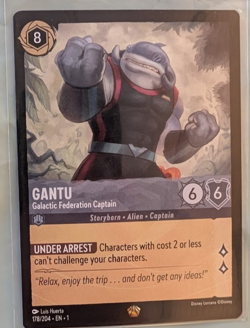 LORCANA TCG CARDS Single Gantu Galactic Federation Captain Legendary Non Foil - Image 1