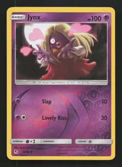 Pokemon Card Jynx Hidden Fates Reverse Holo 30/68 Near Mint - Image 1