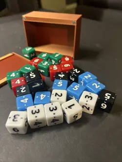 30-Piece MTG Dice Counters Burger Token Spindown D6 Dice Set with Magnetic Box! - Image 4