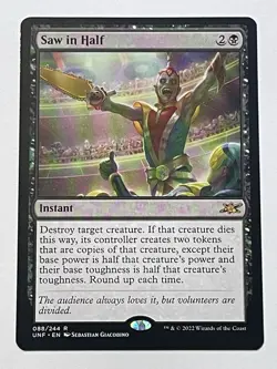 MTG Saw in Half NM Unfinity Regular Magic The Gathering - Image 2