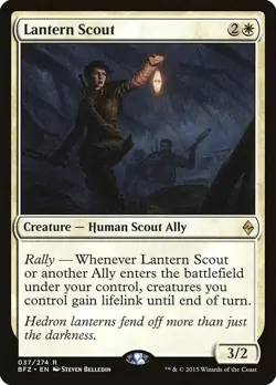 1x NM Lantern Scout - Battle for Zendikar [MTG] pack fresh - Image 1