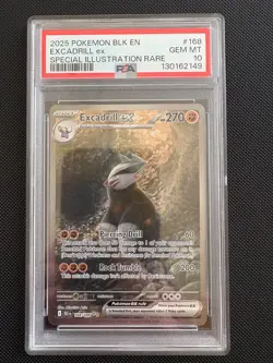 Excadrill ex SIR - Pokemon SV Black Bolt - 168/086 PSA 10 Gem Mint - Image 1
