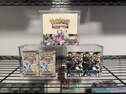 Pokemon Magnetic Booster Box Acrylic Case! Cleaning Cloth Included Fast Shipping - Image 4
