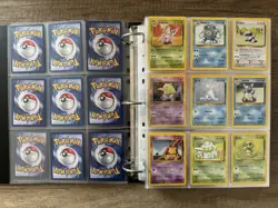 Base Set 1.Edition Vintage 1999 Pokemon Karten Sammlung non Holo Master Set - Image 2