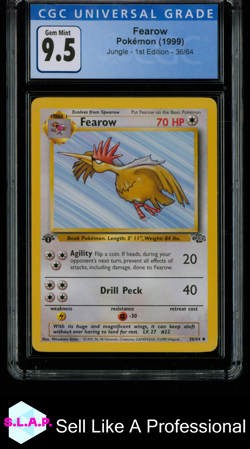 FEAROW JUNGLE - 1ST EDITION 36/64 POKEMON CGC 10 - Image 1