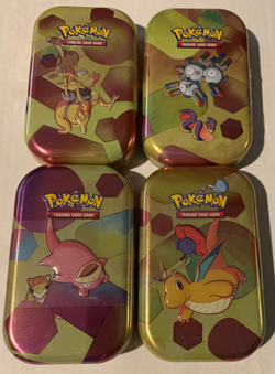 POKEMON 151 SAMS CLUB MINI TIN FACTORY SEALED LOT OF 4 TINS NEW - Image 1