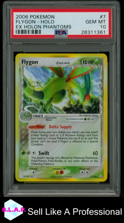 FLYGON POKEMON 7 2006 EX HOLON PHANTOMS HOLO ENGLISCH PSA 10 - Image 1