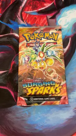 Pokemon TCG Surging Sparks Booster Pack Single Sealed - Image 1