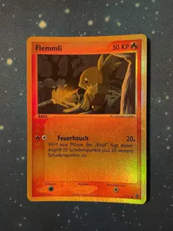 2004 Pokemon FLEMMLI REVERSE HOLO 77/97 EX Drache Deutsch Excellent -NM Selten - Image 1