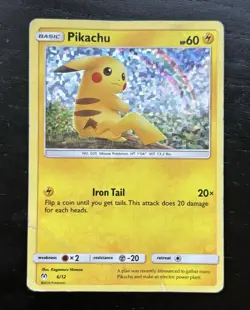 Pokemon TCG Pikachu McDonalds Promos 6/12 Holo Promo HP - Image 1