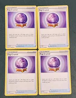 4x Fog Crystal 140/198 x4 - Near Mint Chilling Reign Pokemon Playset - Image 1