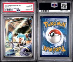 QUAXLY PSA 10 2023 POKEMON PALDEA EVOLVED #206/193 ILLUSTRATION RARE - Image 3