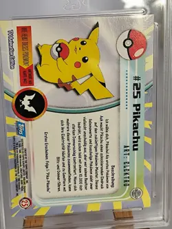 Topps Pikachu Holo FOIL NM PSA PGS 7 Vintage 1999 Wotc Charizard Pokemon Karte - Image 3