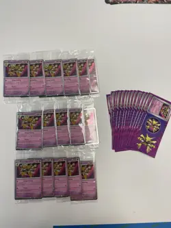 Pokemon TCG Alakazam Cosmos Holo - SEALED Lot Of 16 With Stickers - Image 1