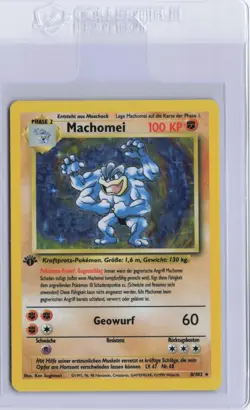 Pokemon - Base Set - DE - Holo - Machomei - First Edition - 1st. Ed. - Image 1