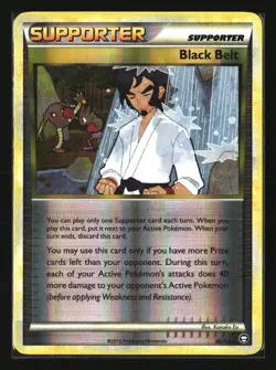 Pokemon BLACK BELT 85/102 Reverse Holo (2010 Triumphant) LP/Light Play - Image 1