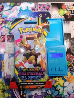 VERY HEAVY! 32.0g Phantasmal Flames Pokemon TCG Sleeved Booster Pack (SEALED)✅ - Image 1