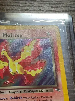 2000 Pokemon Gym Heroes 1st Edition Rocket's Moltres Holo #12/132 - Image 4