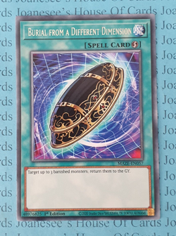 Burial from a Different Dimension MAZE-EN057 Rare Yu-Gi-Oh Card 1st Edition New - Image 1