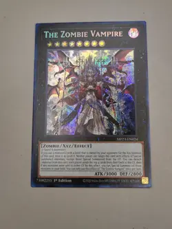 Yugioh x1 The Zombie Vampire MP23-EN024 Prismatic Secret Rare 1st Ed(Near Mint) - Image 1